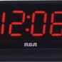 Digital LED Alarm Clock Tabletop Bedside Bedroom Black Large Desktop Electronic