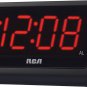 Digital LED Alarm Clock Tabletop Bedside Bedroom Black Large Desktop Electronic
