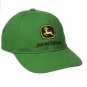 John Deere Boys Trademark Baseball Cap Logo Green Cotton Imported Fit New