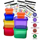 21 Day Diet Containers Color Coded Portion Control Kit Fix Weight Loss Food Plan