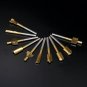 10 Pcs 3 Mm 1/8" Mini Shank Hss Titanium Router Bits For Dremel Rotary Tool Set