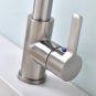 Kitchen Faucet Brushed Nickel Single Handle Stainless Steel Pull Out Sprayer