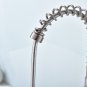 Kitchen Faucet Brushed Nickel Single Handle Stainless Steel Pull Out Sprayer