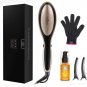 Cepillo Alisador De Cabello Electrico profesional Antiestatic + Aceite Argan KIT