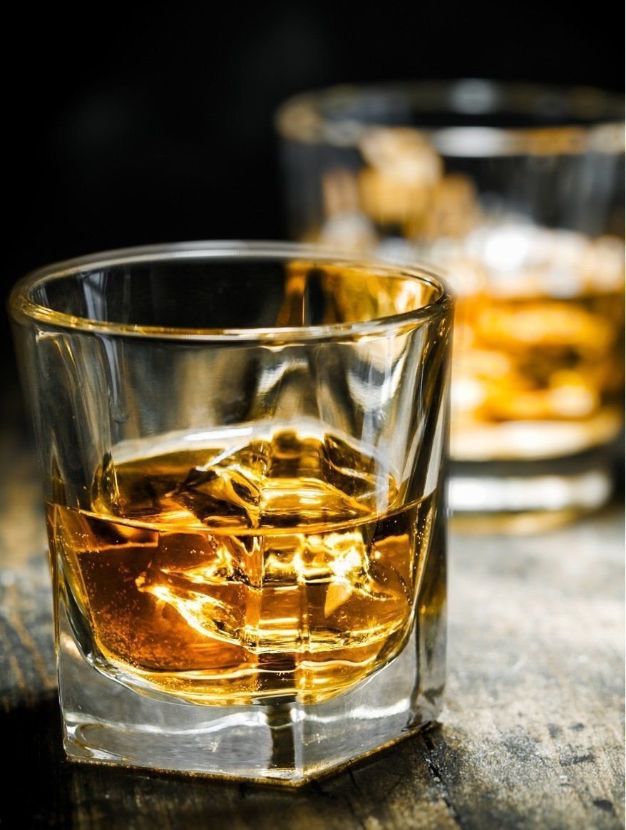 Square "Ice Cube" Double Old Fashioned Whiskey/Scotch Glass Drink,10 oz