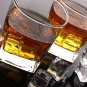 Square "Ice Cube" Double Old Fashioned Whiskey/Scotch Glass Drink,10 oz,Set of 4