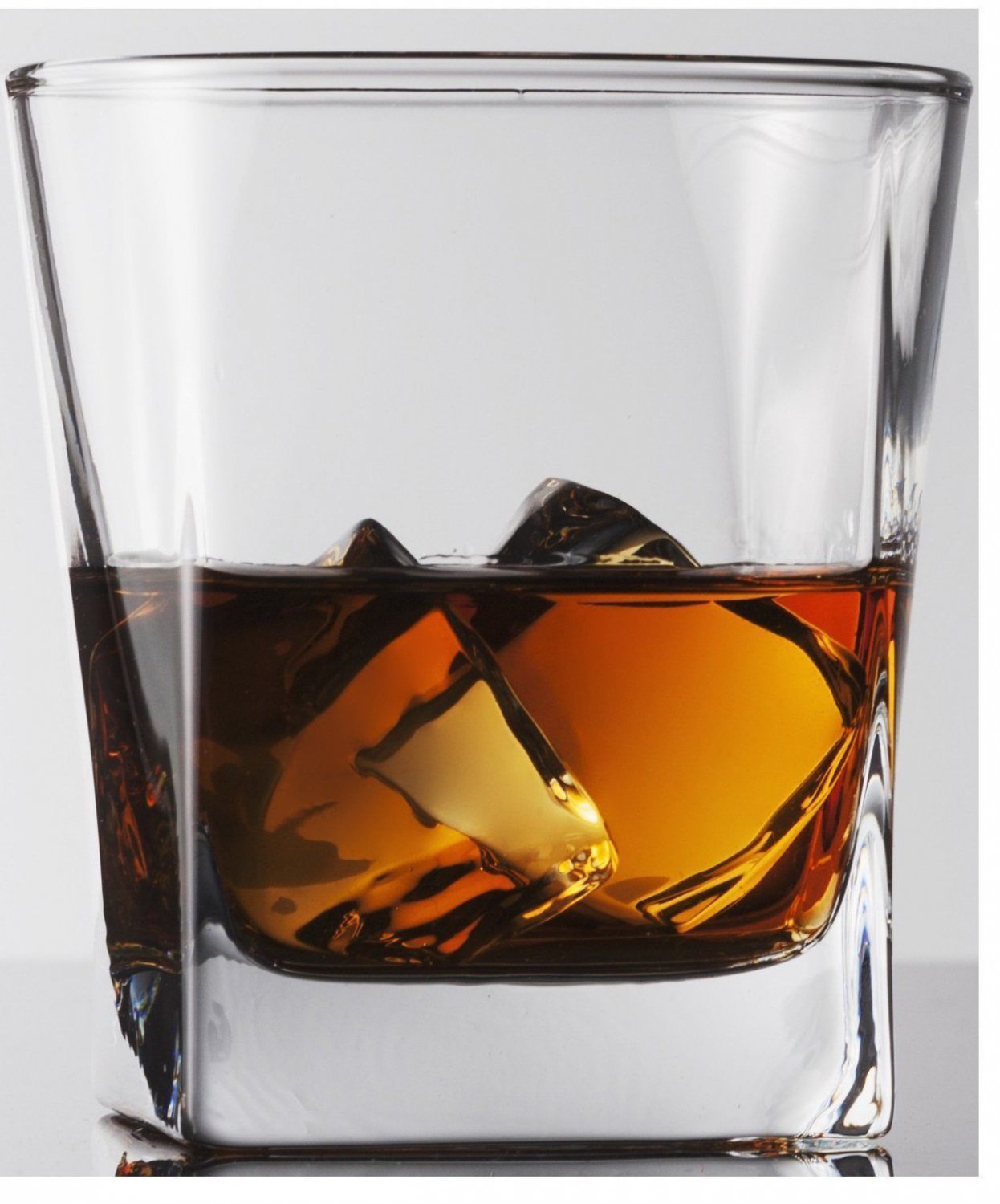 Square "Ice Cube" Double Old Fashioned Whiskey/Scotch Glass Drink,10 oz