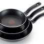 T-Fal Nonstick Fry Saute Cooking Pan Non Stick Cookware Frying Kitchen Pans Set