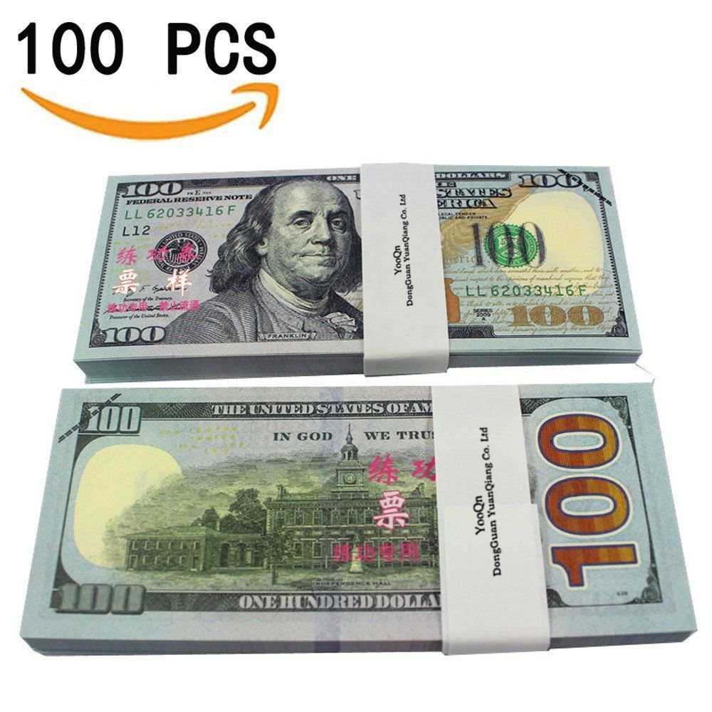 yooqn play money 10000 full print new style money copy of 100 dollar