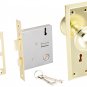 Brass Interior Lockset Old Time 2-1/4" Mortise Door Locks Set Knob Vintage New
