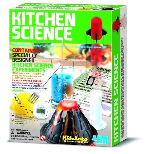 NEW Kitchen Science Kit Educational Toy For Children W/ 6 Fun Experiments By 4M