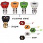 UNIVERSAL Quick Connect 5 Pressure Washer Parts Wand Power Nozzle Spray Tips 1/4