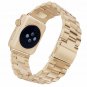 Stainless Steel iWatch 42mm Band Link Bracelet For Apple Watch Champagne Gold