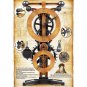 Antique Clock Pendulum Movement Chime Da Vinci Model Reproduction Wall Mounted