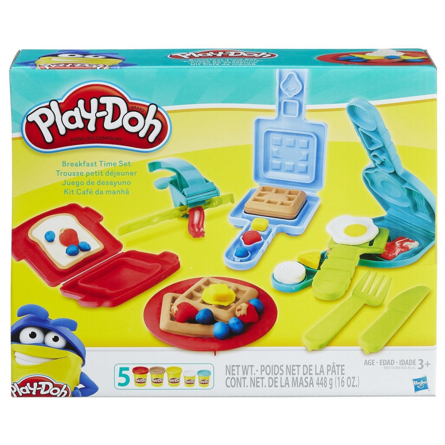 Play Doh Breakfast Time Set Small Playset Playdough Factory Craft Toys Kids Fun