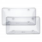 License Plate Cover Clear Traffic Bubble Design Heavy Duty Unbreakable Quality