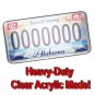 License Plate Cover Clear Traffic Bubble Design Heavy Duty Unbreakable Quality