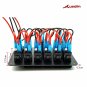 Switch Panel,Ausdin Digital 12/24V Led Light Bar Rocker Switch Control Panel Mar