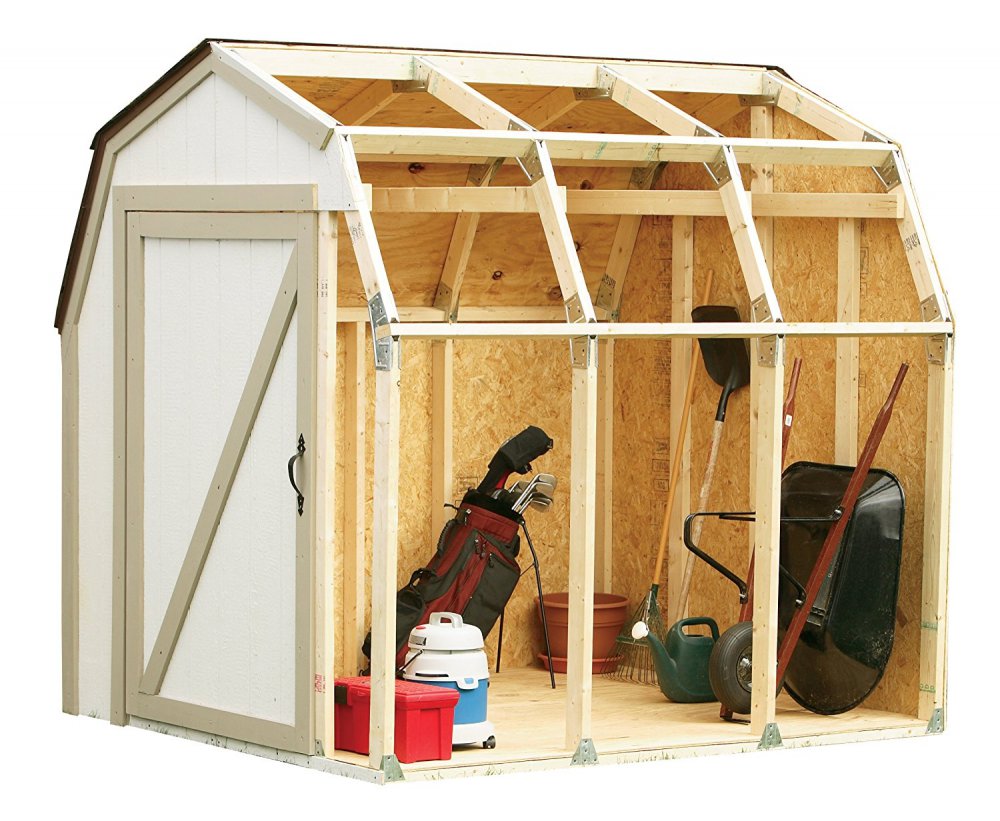 diy outdoor storage shed connecter kit with peak roof