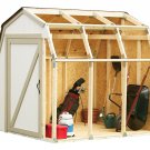 Storage Shed Outdoor Garden Tool Home Backyard Lawn Barn Style Roof White New