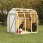 Storage Shed Outdoor Garden Tool Home Backyard Lawn Barn Style Roof White New