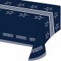 Dallas Cowboys Table Cover Fans Logo Disposable Decor Blue Game Day Tailgates