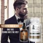 BEARD GROWTH KIT For Full Face Hair Beard Supplement Vitamin Beard Oil Unscented