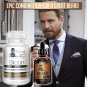 BEARD GROWTH KIT For Full Face Hair Beard Supplement Vitamin Beard Oil Unscented