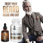 BEARD GROWTH KIT For Full Face Hair Beard Supplement Vitamin Beard Oil Unscented