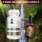 BEARD GROWTH KIT For Full Face Hair Beard Supplement Vitamin Beard Oil Unscented