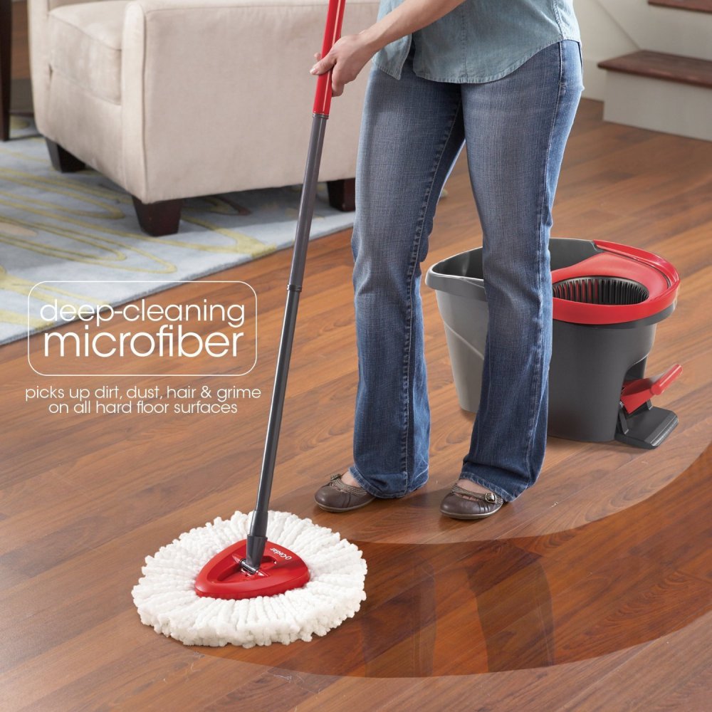 Mopping OCedar Easy Cleaning Wring Spin Mop Refill Heads Tool 2 Pack