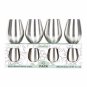 Stainless Steel Stemless Wine Glass 18 oz Brushed Metal Tumbler Cups Set of 4