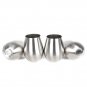 Stainless Steel Stemless Wine Glass 18 oz Brushed Metal Tumbler Cups Set of 4