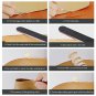 25 Punch Tools Kit Stitching Carving Working Sewing Saddle Groover Leather Craft