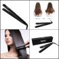 Iron Hair Straightener Flat Ceramic Professional Steam Brush Hairstyling Black