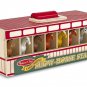 Melissa Take Along Show Horse Stable Play Set Wooden Stable Box 8 Toy Horses New