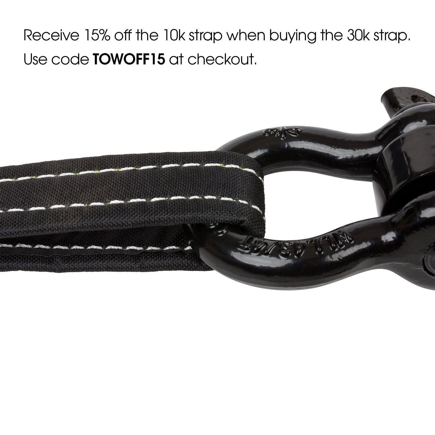 Recovery Tow Strap Kit Truck Saver Up To 30000 Lbs Emergency Rope Loop