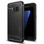 Spigen Rugged Armor Galaxy S7 Case Resilient Shock Absorption Black Carbon Fiber