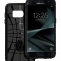 Spigen Rugged Armor Galaxy S7 Case Resilient Shock Absorption Black Carbon Fiber