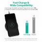 RAVPower Galaxy S8 Fast Wireless Charger Samsung Note 8 Quick Charge Black New