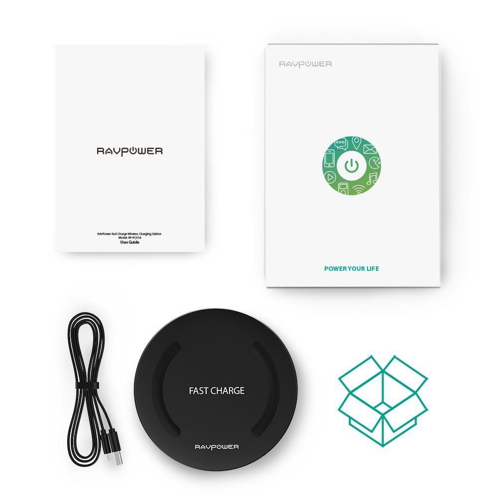 RAVPower Galaxy S8 Fast Wireless Charger Samsung Note 8 Quick Charge