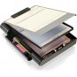 Locking Storage Aluminum Vaultz Clipboard Hard Black Solid Briefcase Case Paper