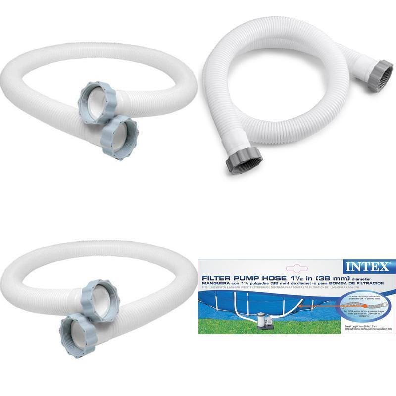 Pool Hose  For Intex Pump Above Ground Pools Screw On Nut 59 Inch