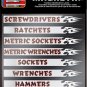16 Pc Set Magnetic Tool Box Chest Labels Garage Mechanic Tools Organizer Storage