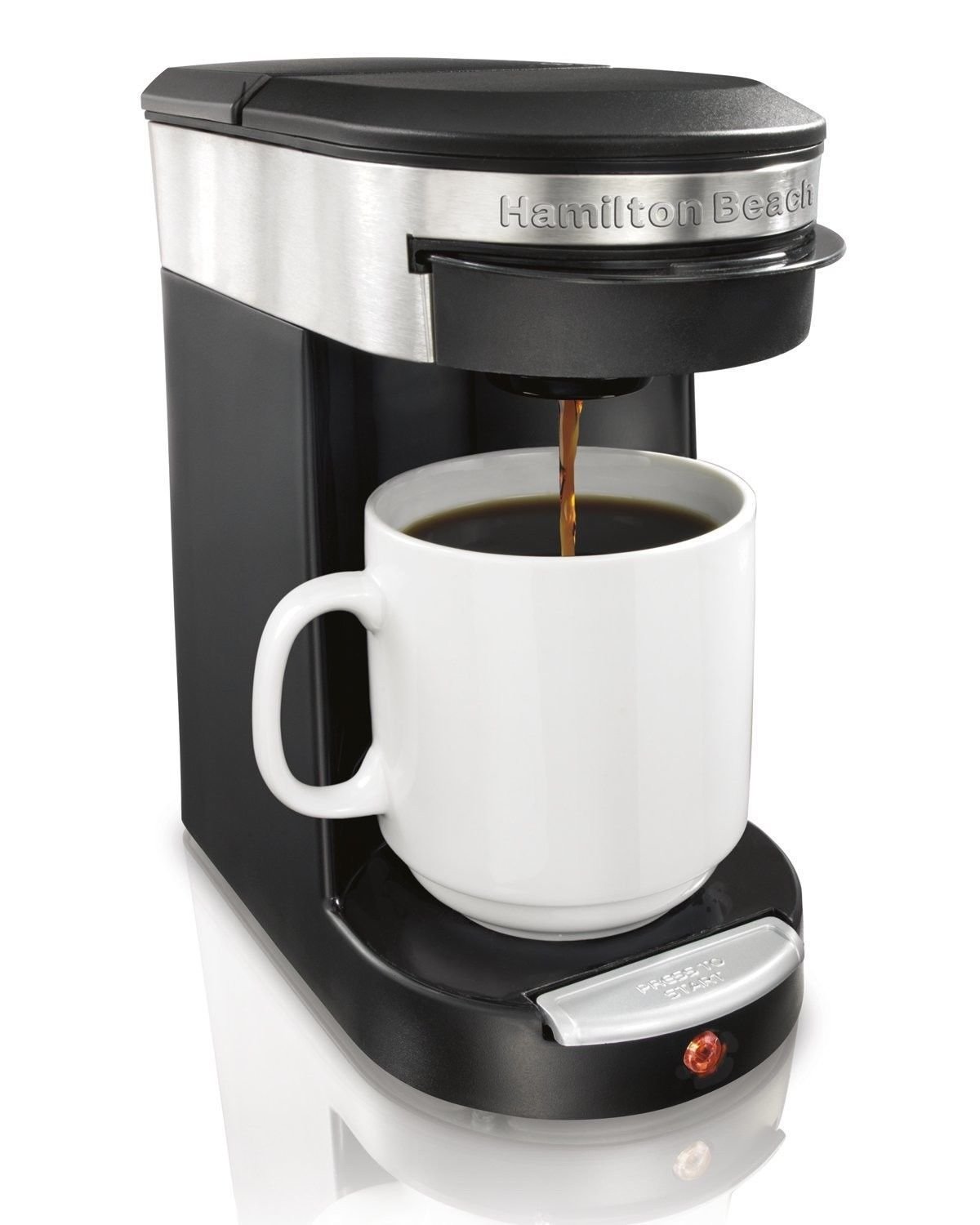 Coffee Maker Single Serve Fresh Brewer Pod Basket One Cup Machine Black