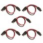 5 Set Pole Flat TP-2 Pin Cb Radio Wire Quick Battery Disconnect Connector 12"