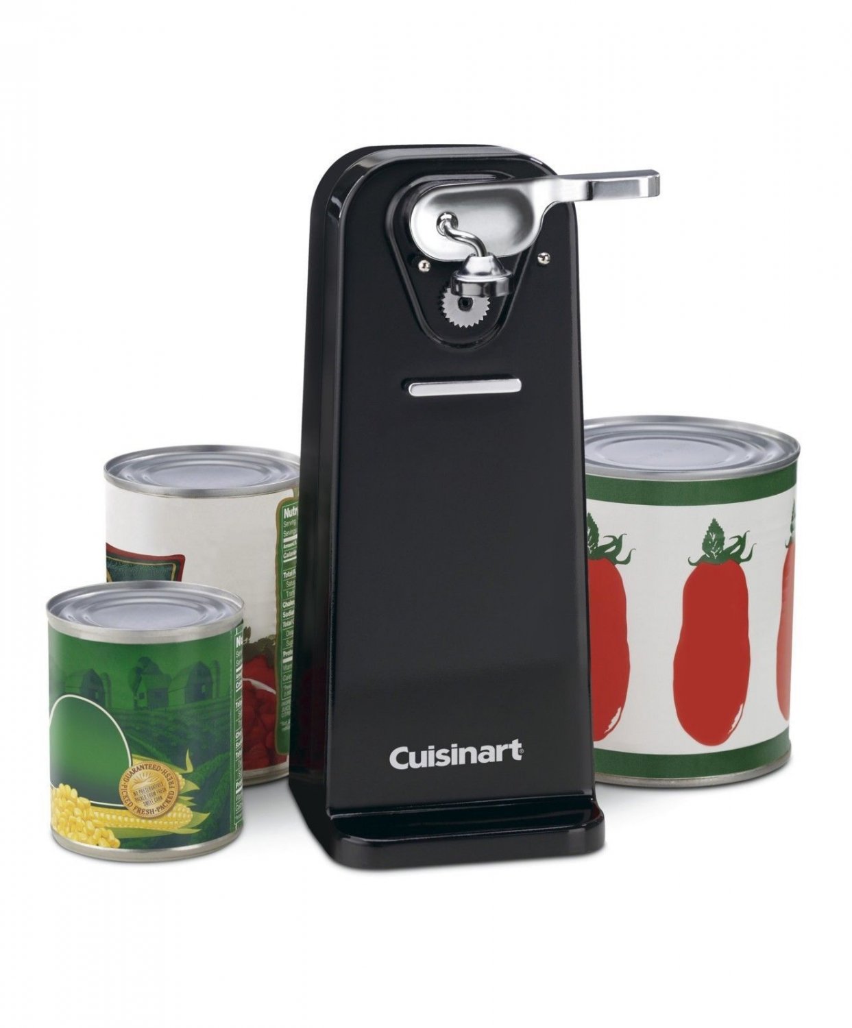 Electric Can Opener Smooth Edge Touch Commercial Kitchen Tools Deluxe Black Slid