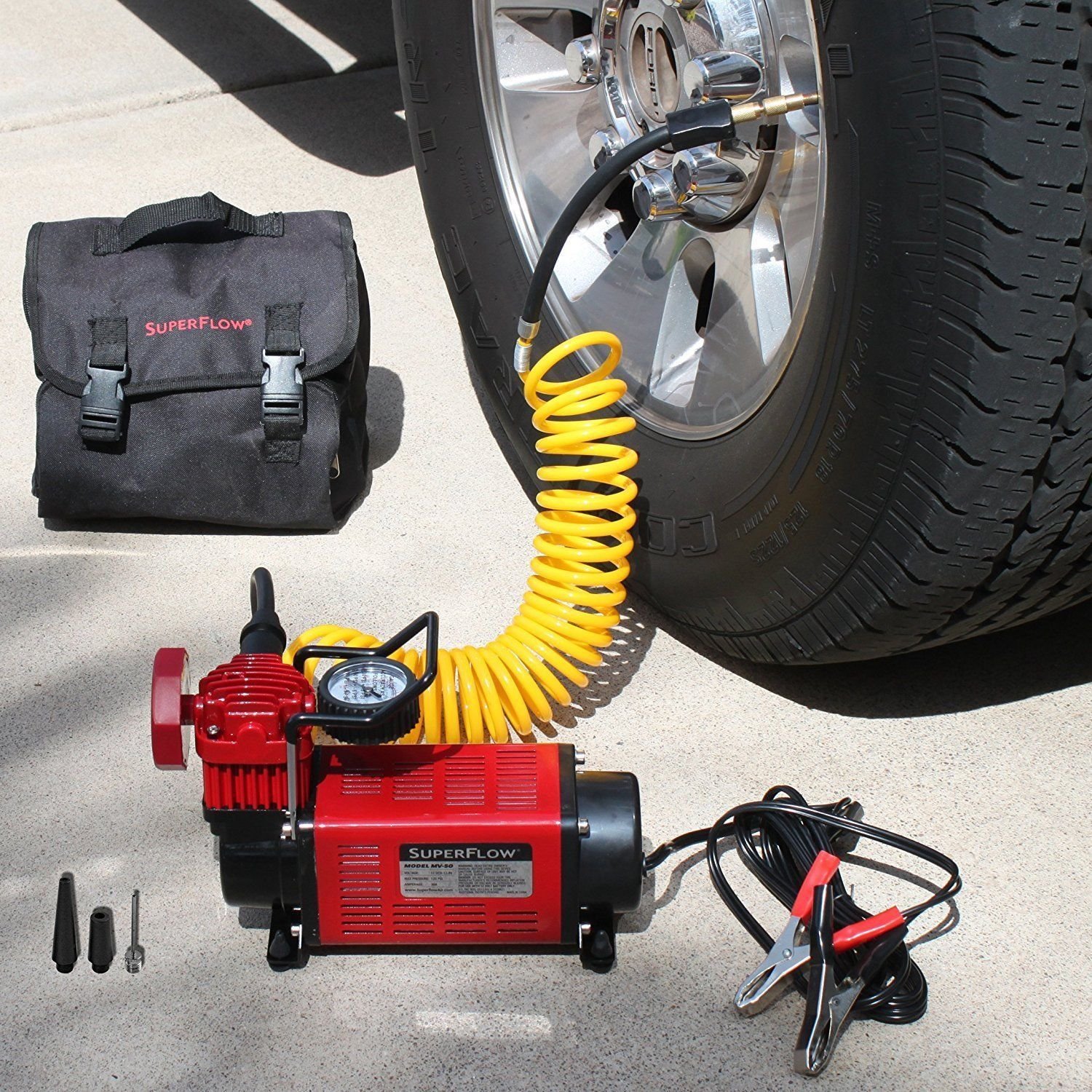 12V Air Compressor High Volume Off Road Heavy Duty Inflate Tires RV SUV ...