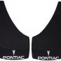 2 Pcs Automotive Black Pontiac Logo Molded Splash Guard Mud Flaps Exteriors NEW
