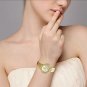 Luxury Watch Classic Unisex Crystal Wrist Watch Gold Reloj De Mujer Dorado NEW .